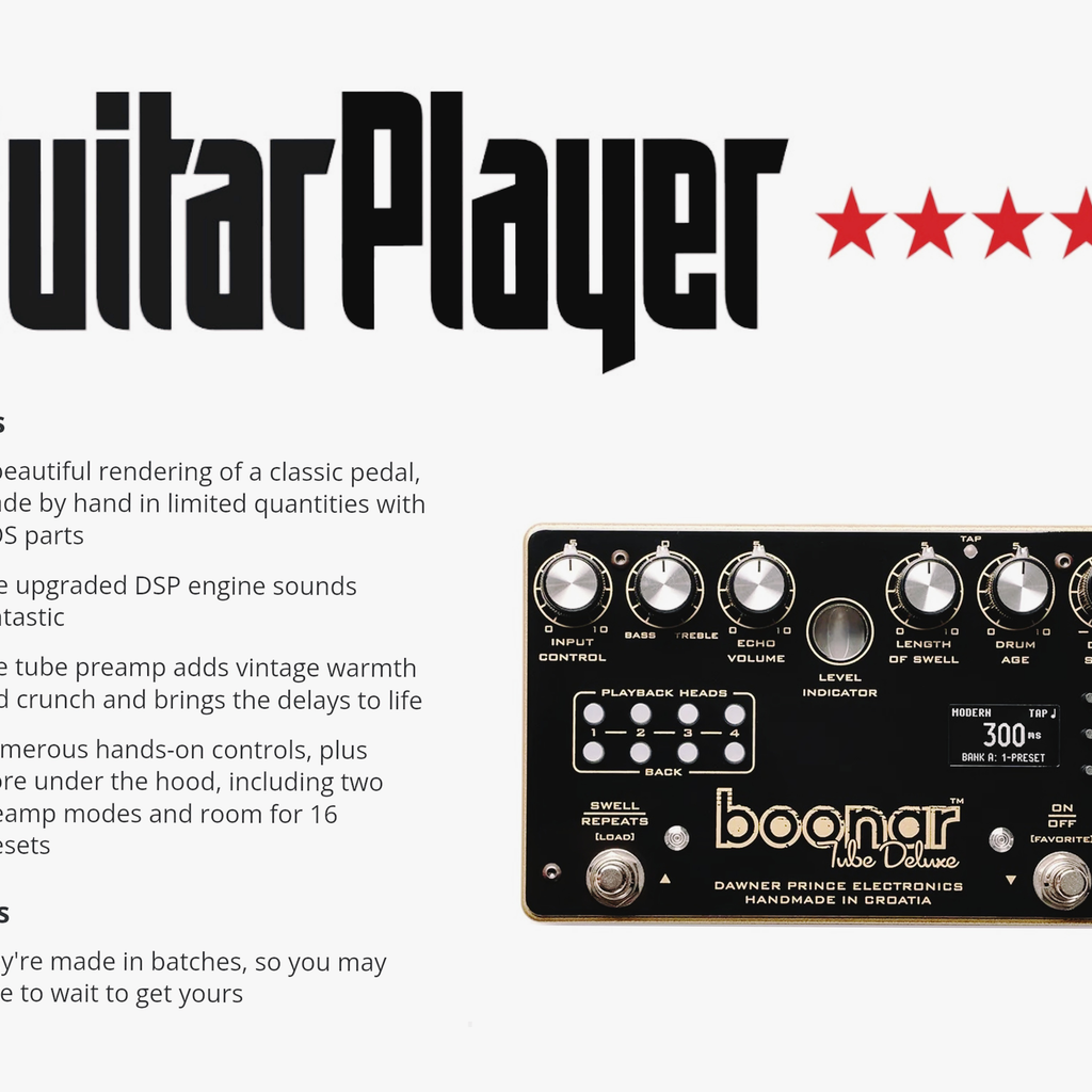ギター boonar   Binson echorec The best Binson Echorec emulation ever made.” Boonar Tube